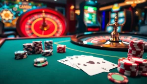 Experience thrilling gambling at https://xx88.pizza/ with a luxurious casino layout featuring poker elements.