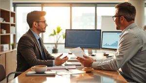 카드 현금화에 대한 유익한 조언을 공유하는 금융 상담 장면