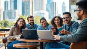 신용카드 현금화 방법을 논의하는 친구들의 모습