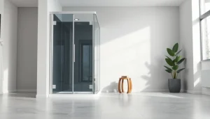 Erleben Sie die Eleganz der sonni Duschkabine in einem modernen Badezimmer-Design.