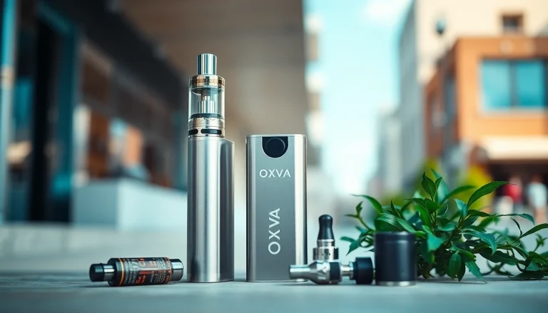 Verwenden Sie Oxva für ein modernes Dampferlebnis mit eleganten Designs und stilvollen Accessoires.