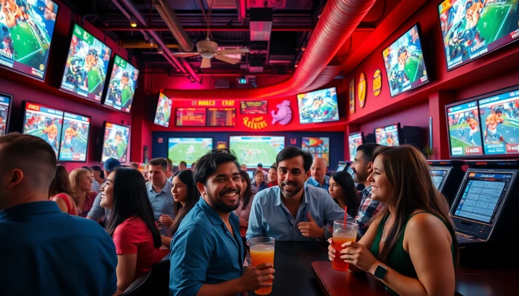 Engaged bettors enjoying the atmosphere at the best sports betting sites Mexico.