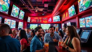 Engaged bettors enjoying the atmosphere at the best sports betting sites Mexico.