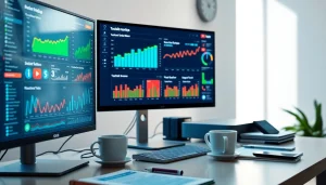 Visualize the functionality and effectiveness of a youtube smm panel through an engaging workspace image.