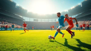 جمهور متحمس يستمتع بمشاهدة مباراة كورة لايف في ملعب رياضي ممتع