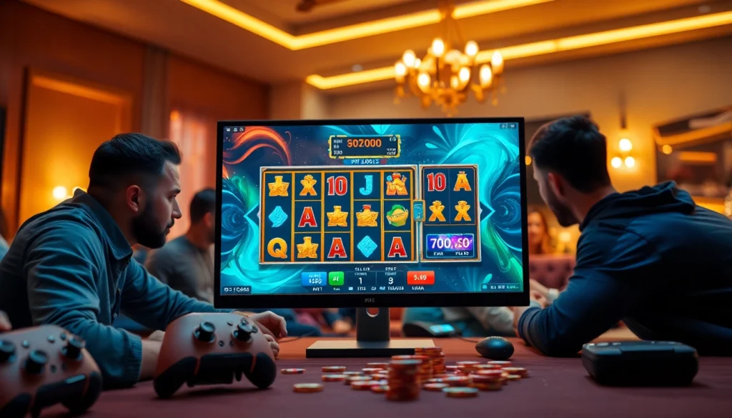 Temukan keseruan dalam bermain pakde4d slot dengan gambar para pemain berinteraksi.