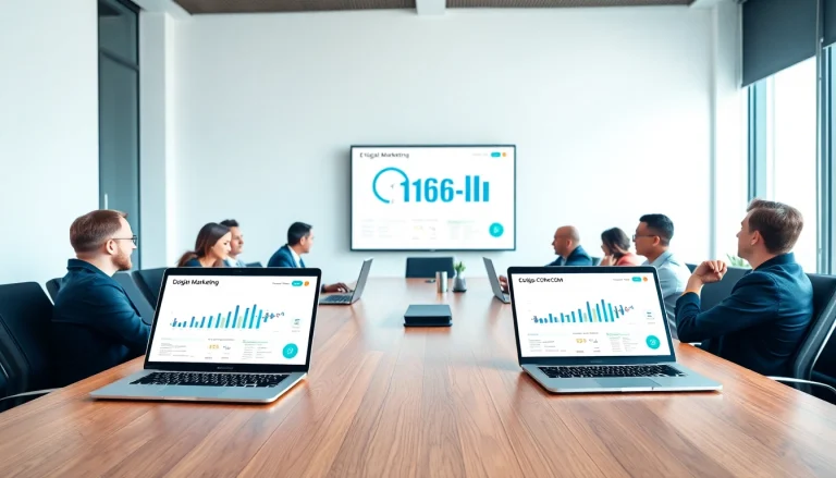 Collaborative team strategizing around data insights for C168 COM in a modern workspace.