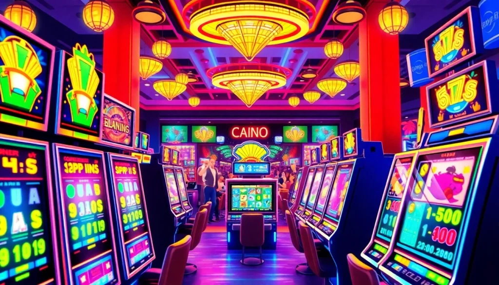 Menangkan slot online dengan mesin slot warna-warni di kasino virtual yang ramai.