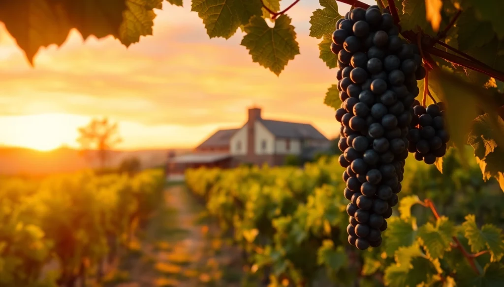 Experience beautiful wineries in Clarksburg surrounded by lush vineyards and vibrant sunsets.