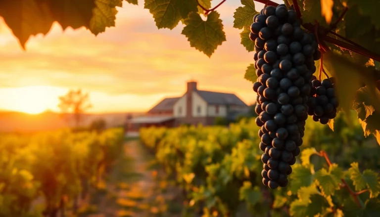 Experience beautiful wineries in Clarksburg surrounded by lush vineyards and vibrant sunsets.