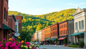 Experience Clarksburg's vibrant landscape with historic architecture and scenic hills.