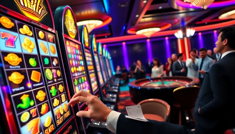 Experience the thrill of Slot777 machines with vibrant reels and dynamic casino action.