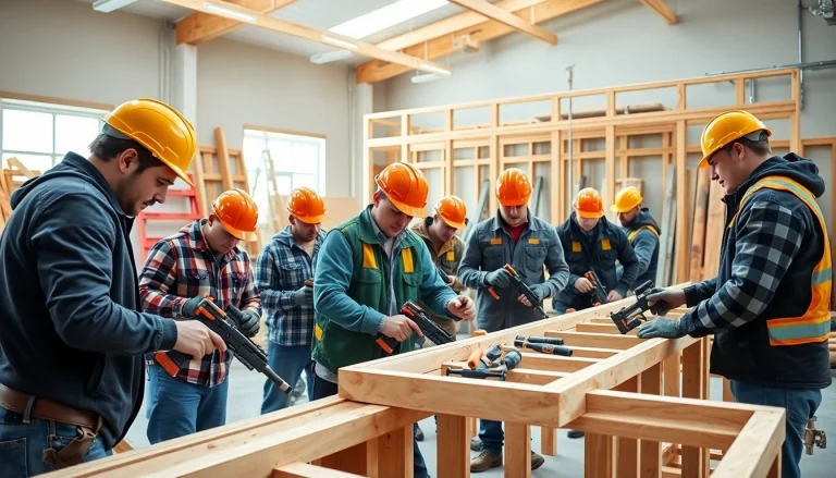 Students learning at construction trade schools in texas develop practical skills with hands-on training.