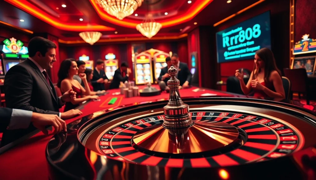 Experience high-stakes excitement with rr88 link at a luxurious casino table.