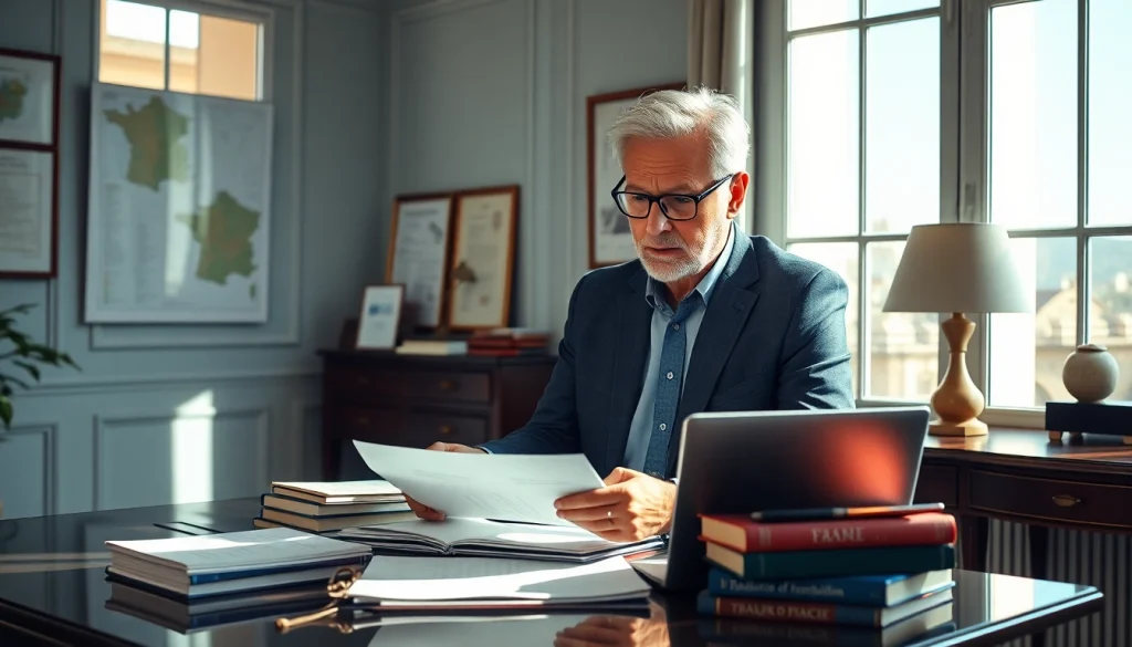Traducteur certifié travaillant dans un cabinet professionnel à Marseille, spécialisé dans les traductions juridiques.