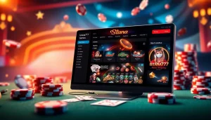 Menggambarkan Istana777 Situs dengan antarmuka permainan online yang menarik dan interaktif