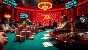 Experience the thrill of 7m gambling with an exciting poker game and captivating casino ambiance.