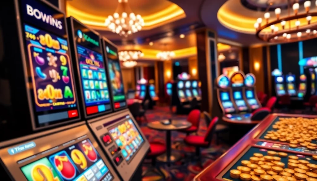 Engaging view of the best online casinos Canada showcasing vibrant gaming interfaces and luxurious casino ambiance.