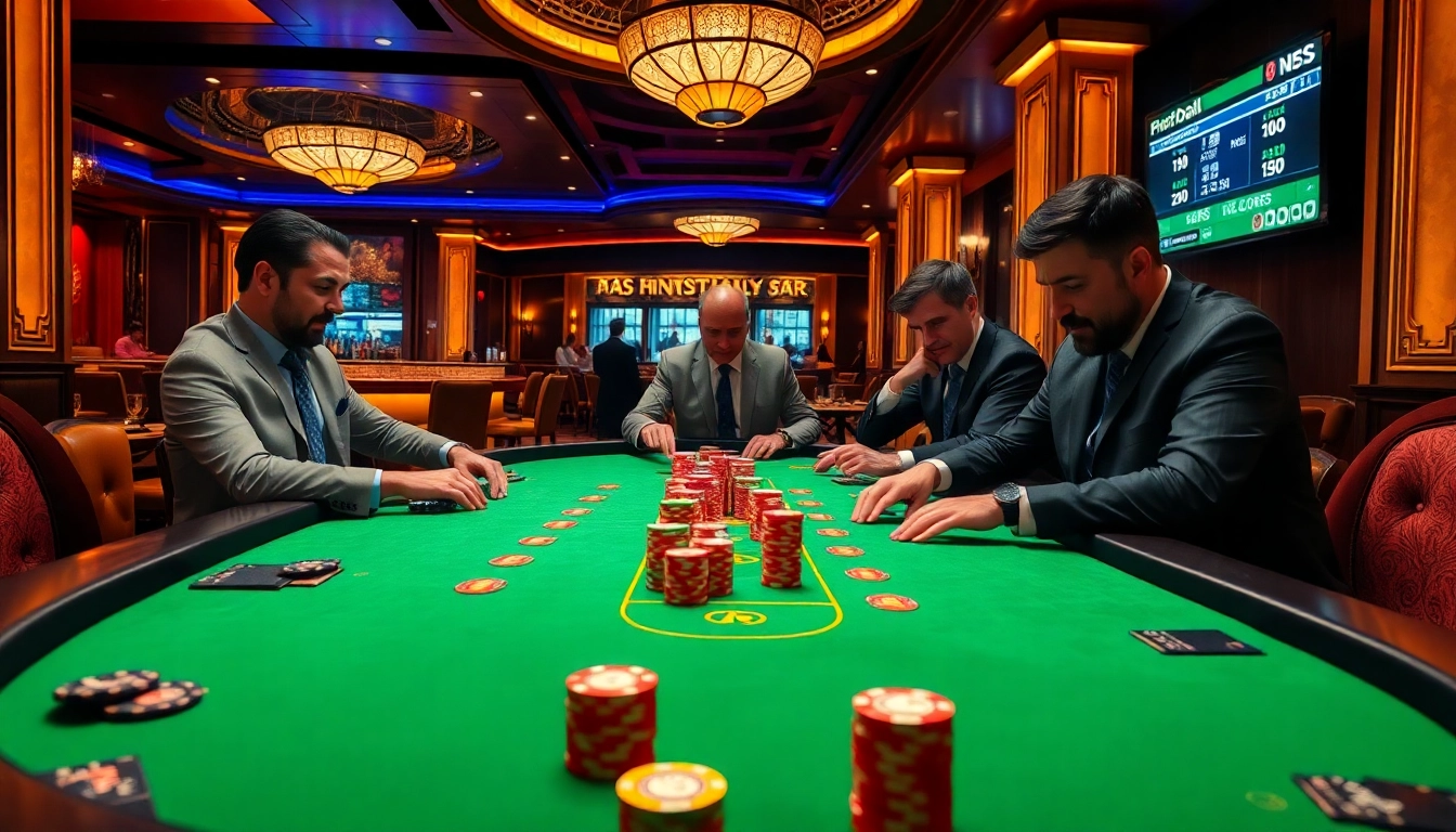 Kết quả bóng đá displayed on a luxurious blackjack table, showcasing a high-stakes gambling scene.