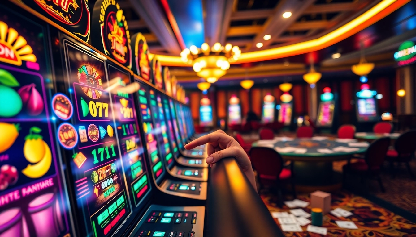 Experience the thrill of onicplay with vibrant slot machines and casino excitement.
