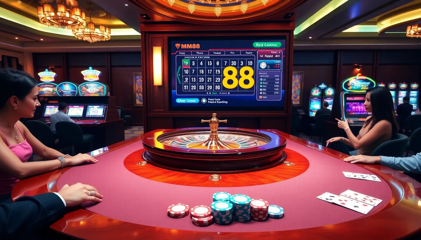 Experience thrilling gameplay on https://mm88.today/ with glamorous casino vibes, roulette action, and poker excitement.