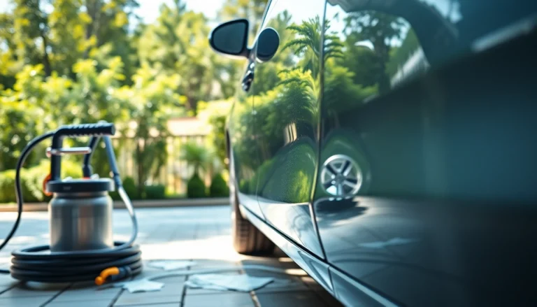Experience expert car detailing near me with a gleaming vehicle in a bright, inviting setting.