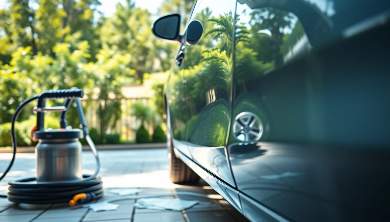 Experience expert car detailing near me with a gleaming vehicle in a bright, inviting setting.