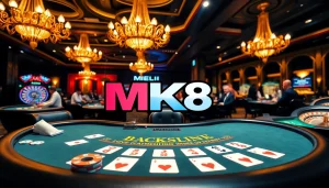 Experience the thrill of winning at MK8 casino with vibrant tables and engaged players.
