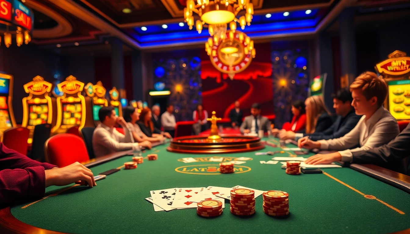 Rasakan sensasi di kasino dengan visual yang memukau yang menyoroti datuk win di meja poker.