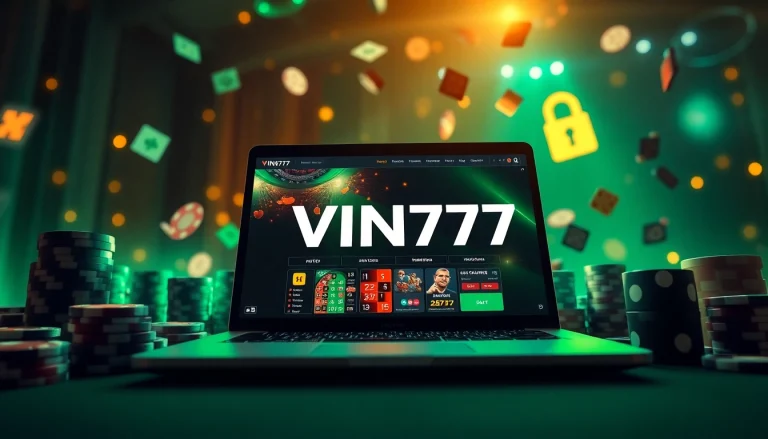 Exciting online betting scene showcasing vin777.gb.net with games and secure interface elements.