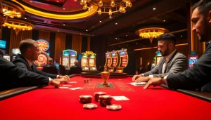 Experience thrilling gameplay at vaoluoitv with vibrant casino visuals, poker action, and exciting slots.