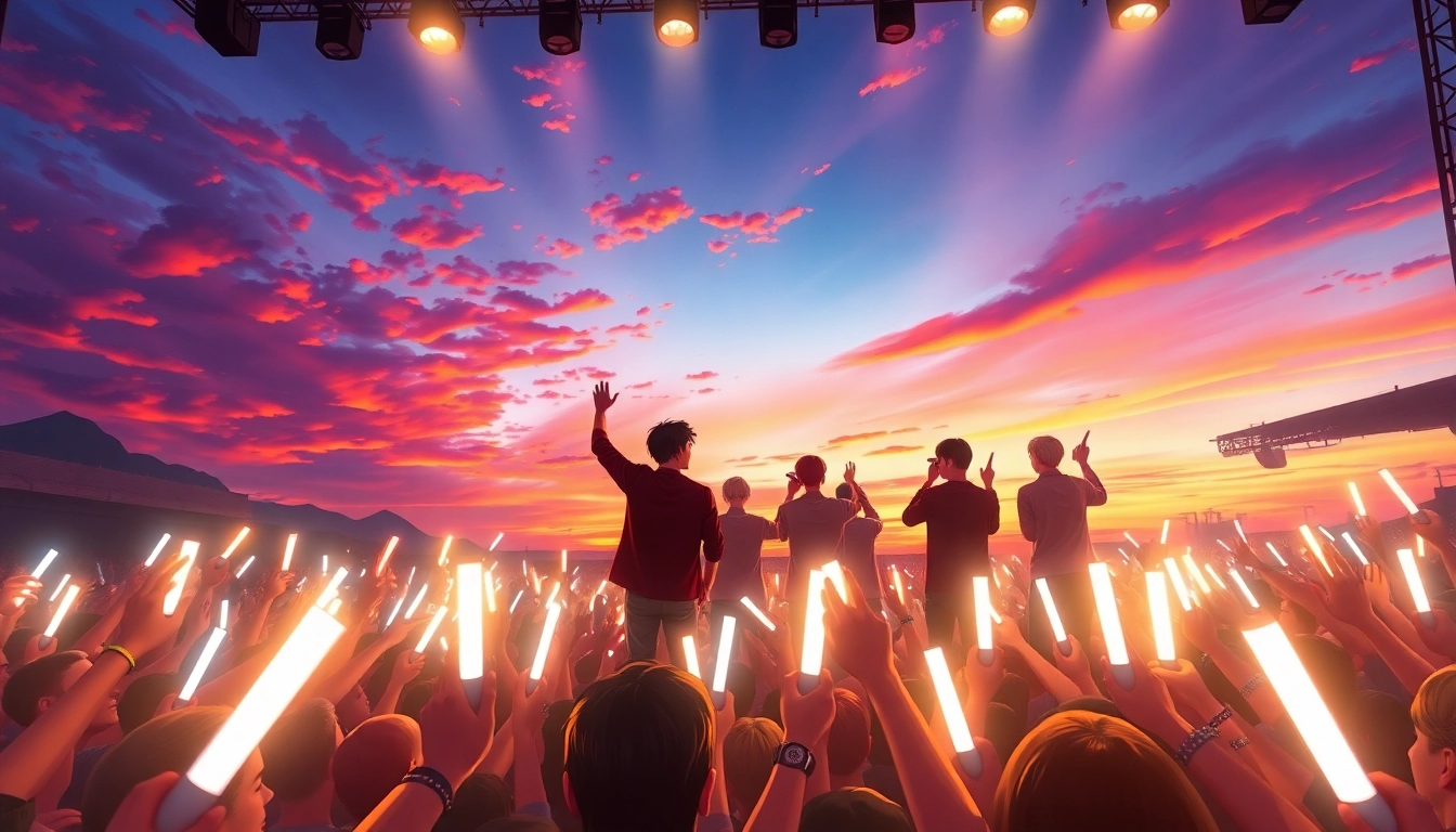 BTS news showcases the group performing live with passionate fans in an electrifying atmosphere.