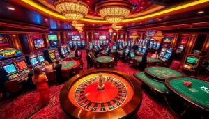 Players engaging at RR88 casino tables, showcasing excitement and strategic betting.