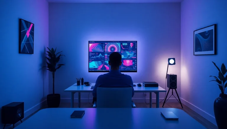 Engaging workspace showcasing NSFW AI technology and interactive interface.
