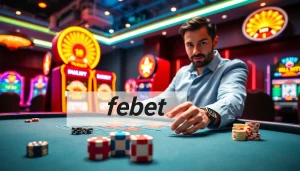 Experience thrilling gameplay at febet with dynamic casino tables and vibrant slot machines.