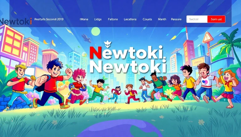 newtoki의 웹툰 캐릭터가 활동하는 생동감 넘치는 일러스트