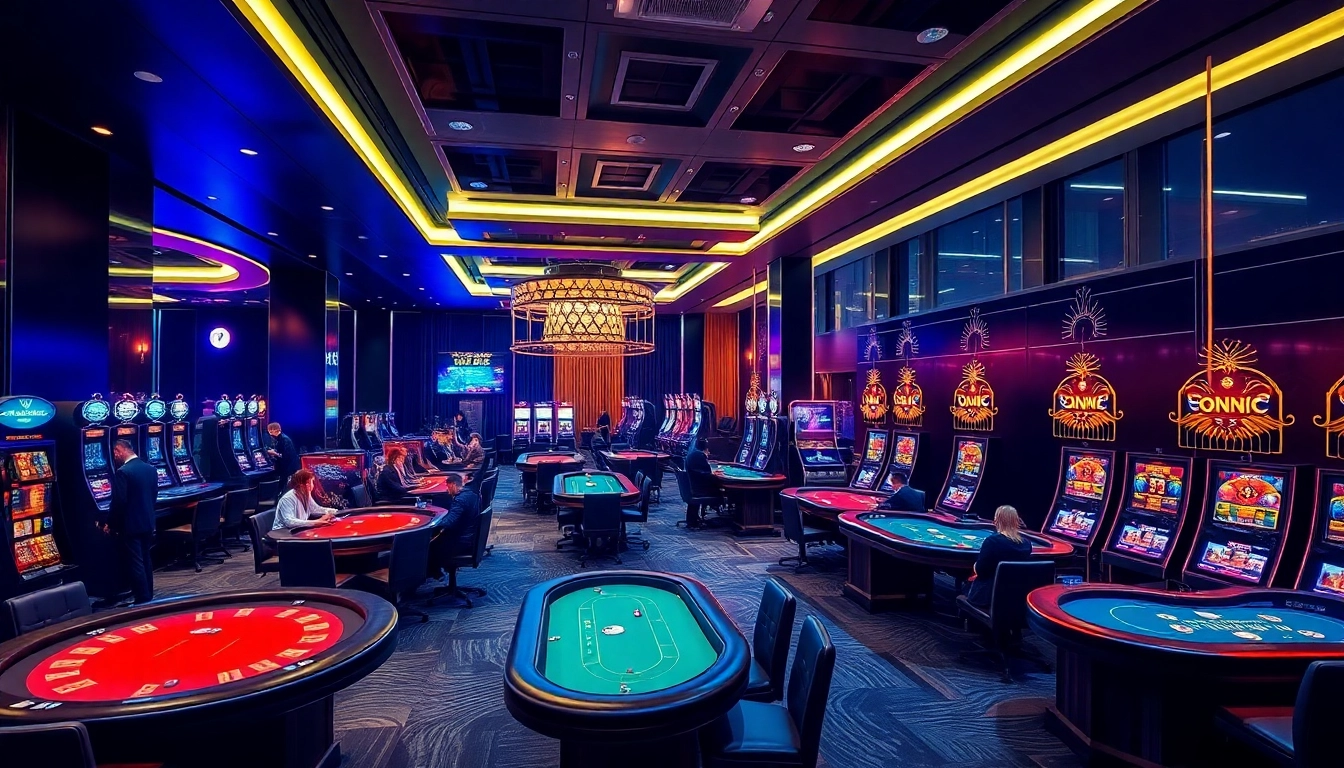 Experience the thrilling atmosphere of w88.nyc online casino with vibrant gaming tables and professional staff.