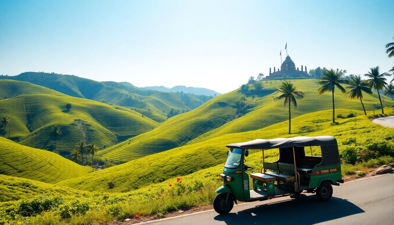 Visit https://privatetourssrilanka.com to experience Sri Lanka's breathtaking landscapes with traditional tuk-tuks.