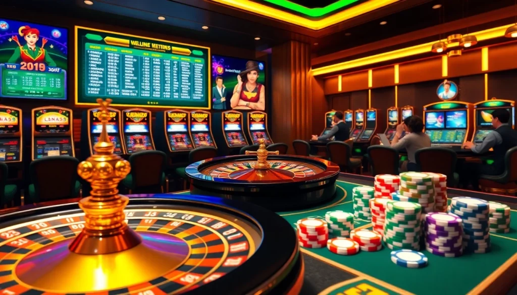 Engage with thrilling casino action on hello88.com with vibrant roulette and lively slot machines.