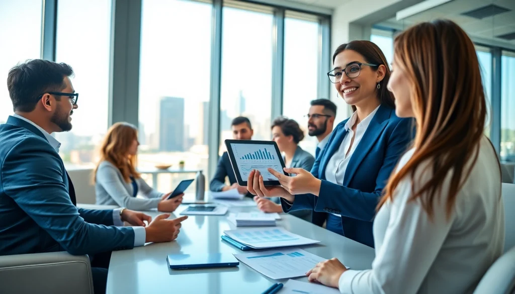 Find commission-only salespeople in a professional meeting environment showcasing teamwork.