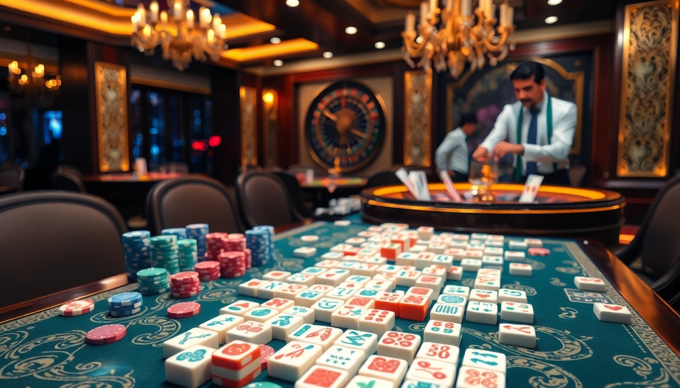 Rasakan sensasi Link Mahjong dengan ubin yang berwarna-warni dan elemen kasino dalam suasana mewah.