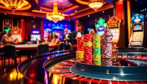 Experience high-stakes excitement with https://kuwinblog.com/ showcasing vibrant casino games and luxurious settings.