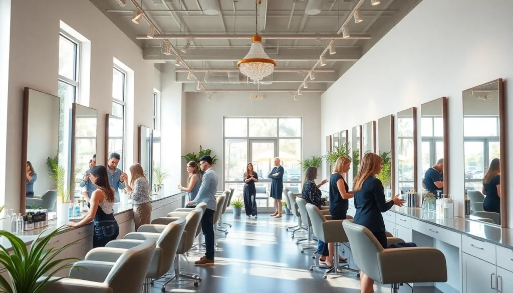 Experience the serene ambiance at the best hair salon san diego, showcasing expert stylists and modern decor.