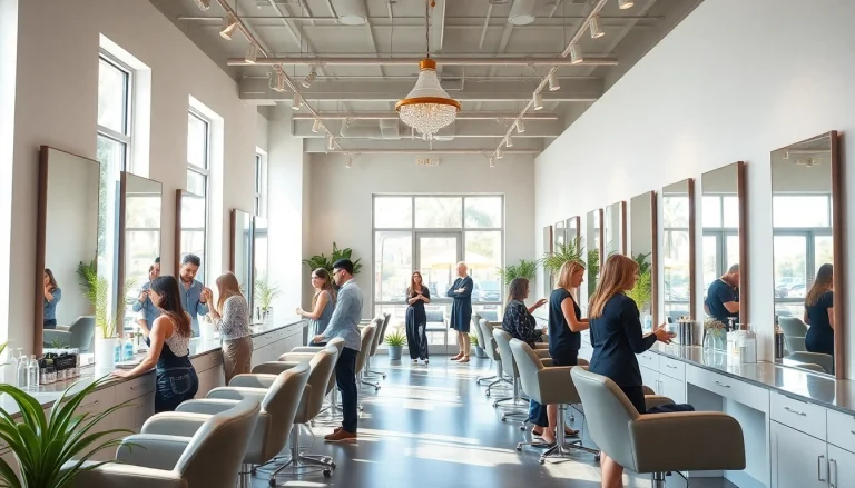 Experience the serene ambiance at the best hair salon san diego, showcasing expert stylists and modern decor.