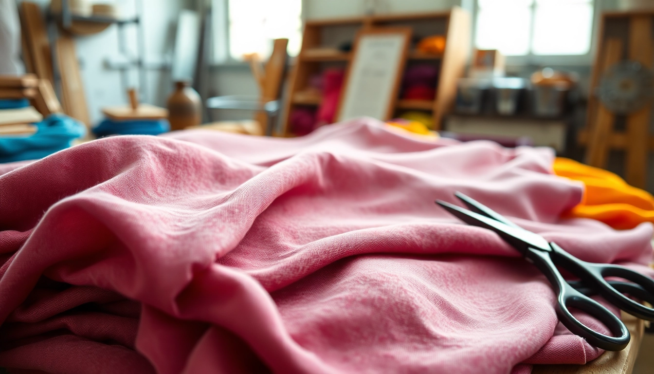 Bekijk de wafel katoenen stof met een rijke textuur en een creatieve setting.