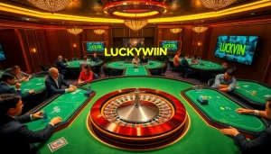 Engaging players enjoying high-stakes action at LUCKYWIN online casino.