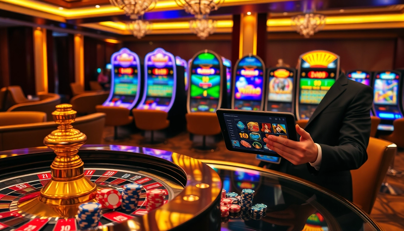 Experience excitement at new88 with vibrant casino visuals and dynamic gaming elements.