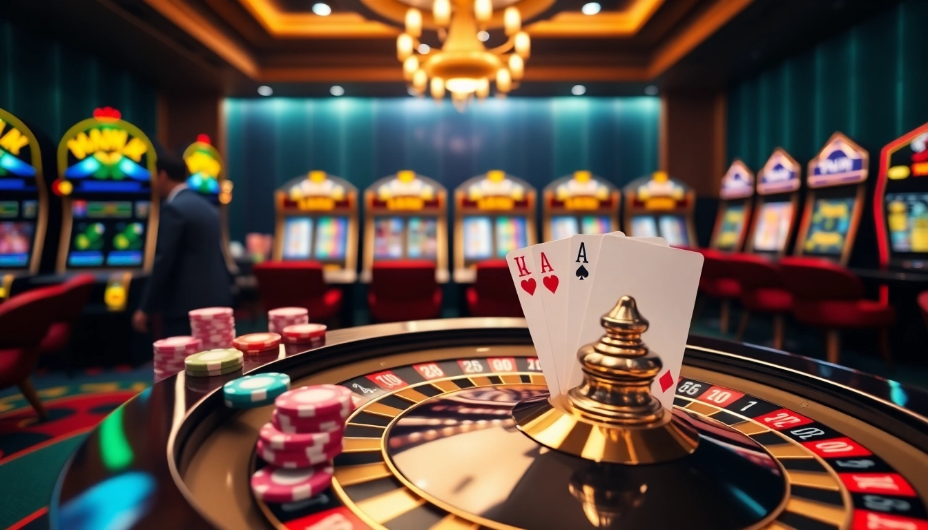 Vivez l'excitation au meilleur casino en ligne avec une roulette palpitante et des jetons de poker vibrants.