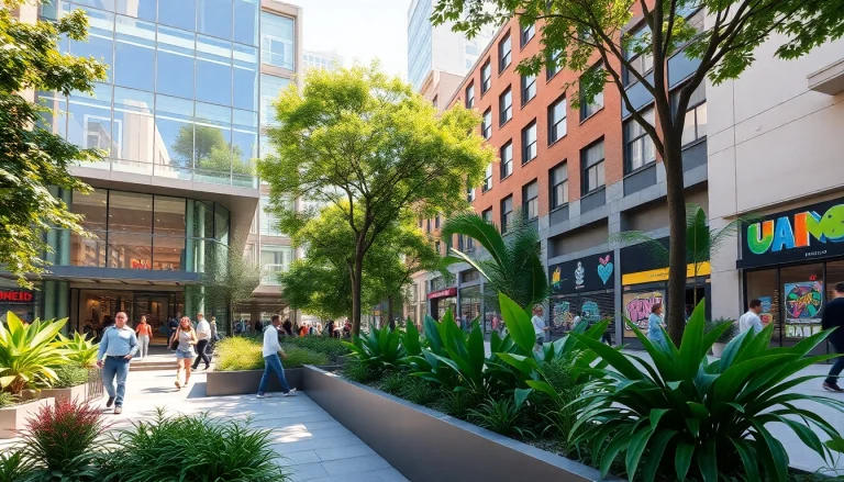 North Main Makeover highlights a vibrant urban community transformation with greenery and street art.