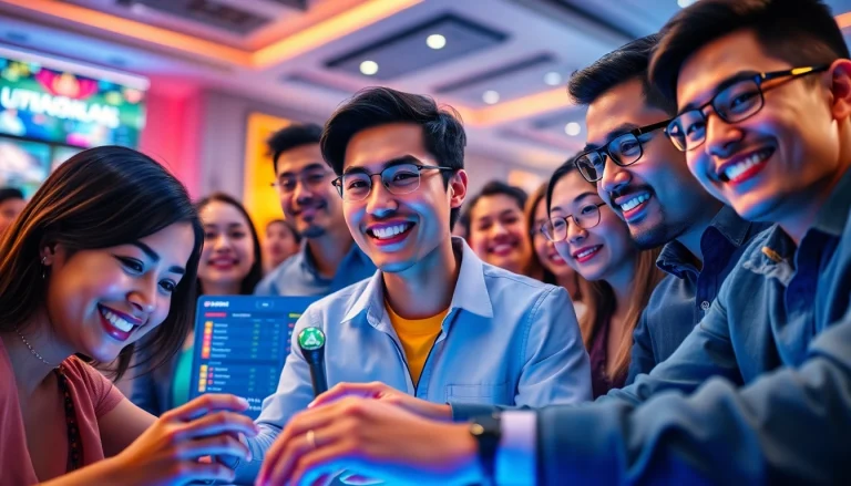 UU88 online betting platform showcasing diverse users and vibrant interface.